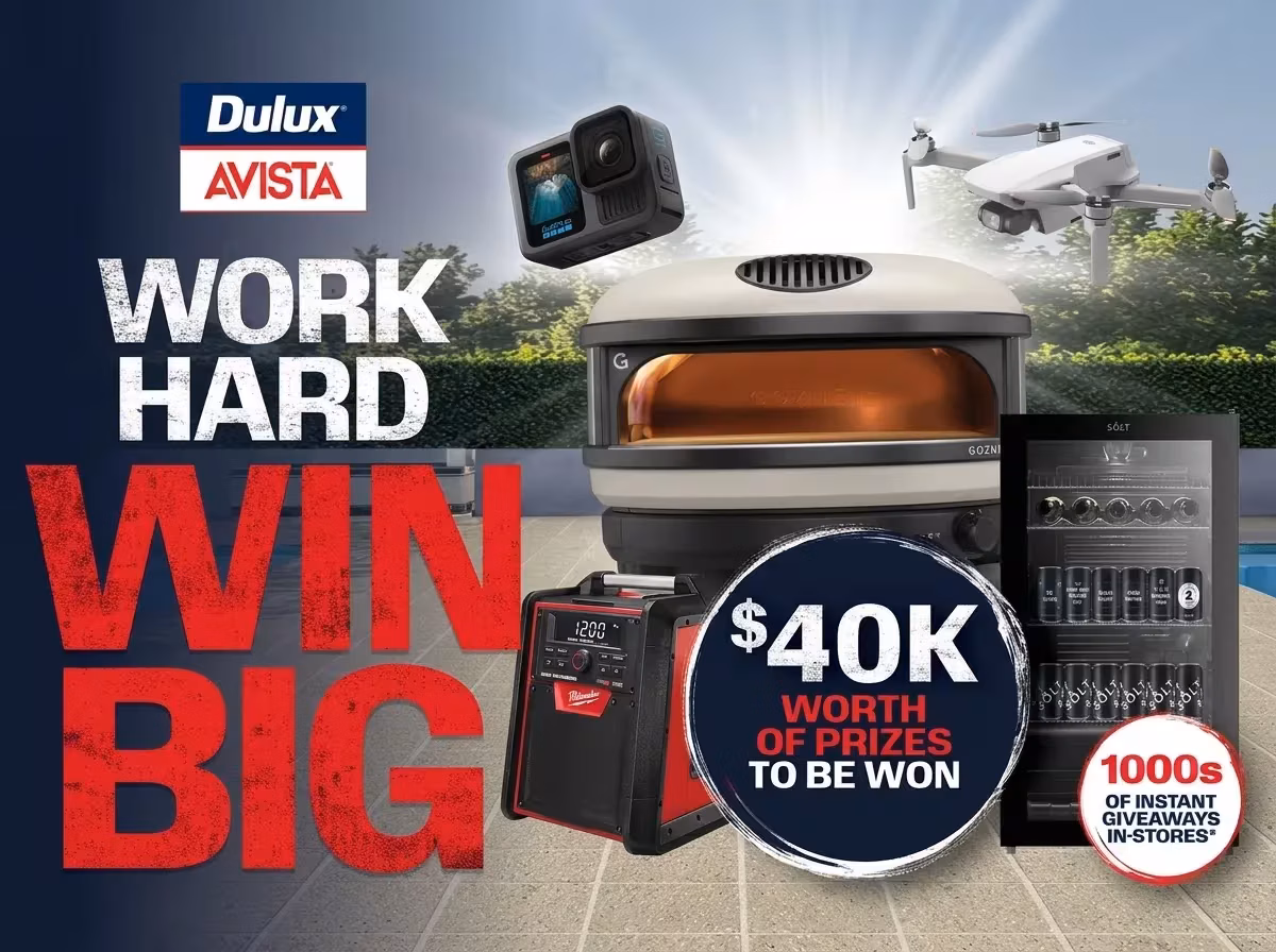 Dulux Avista Work Hard Win Big promotion image