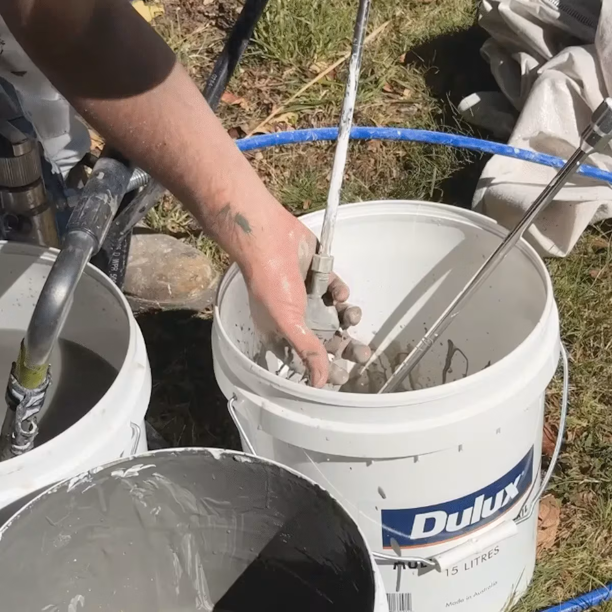 Spraying gif